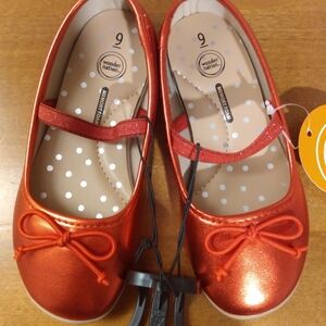 Wonder Nation Red Ballet Flats Toddler Size 9